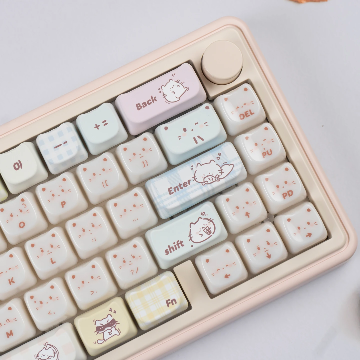 

134 клавиши, колпачки для клавиш с милым котом, профиль Dye-Sub MAO, колпачки для клавиш из ПК + ПБТ, керамические полупрозрачные колпачки для механической клавиатуры MX
