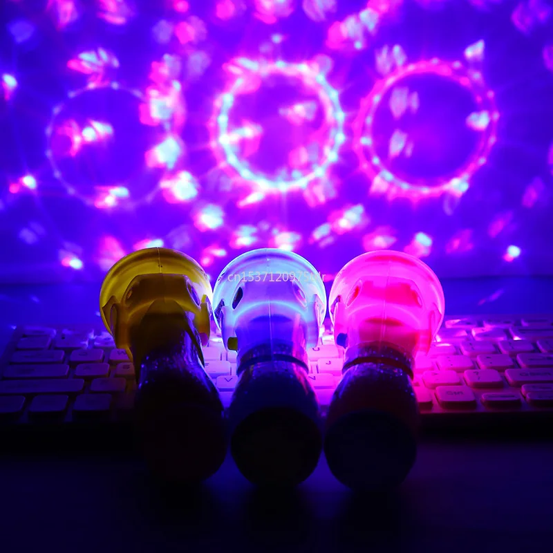 LED Projection Microphone Flash Microphone Light-emitting Children Toy Kid Gift Led Accessories Party Decor Glow Sticks