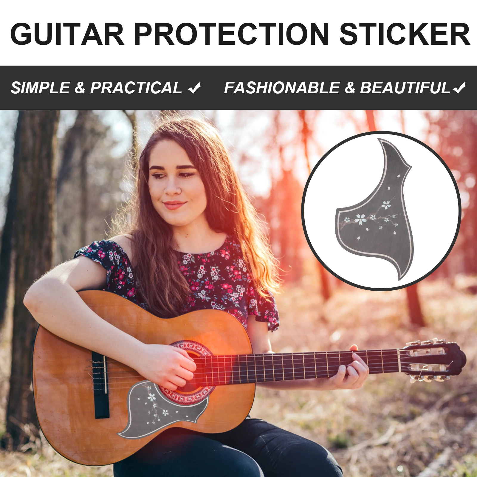 

2 Pcs Protection Board Guitar Finger Protectors Pvc Fret Acoustic Parts