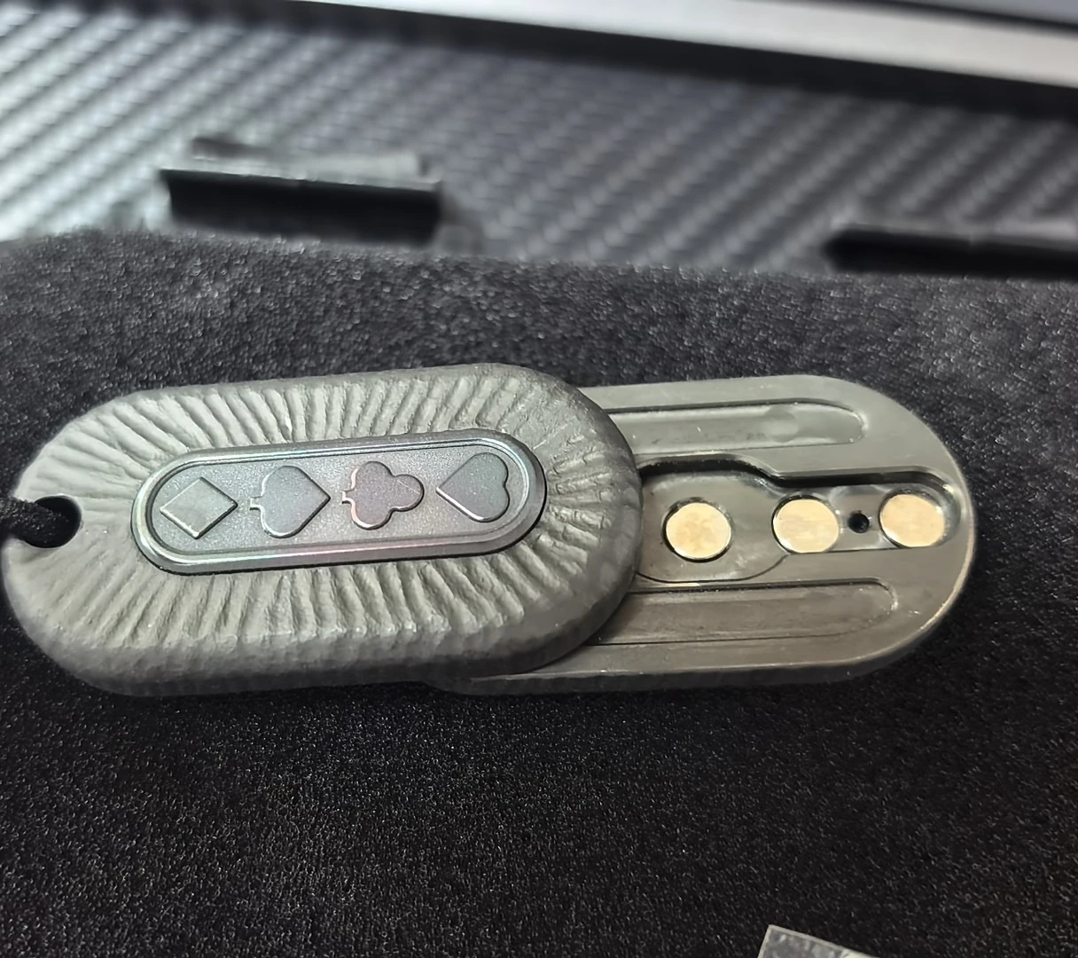 TK EDC 4.5 Mini Zirconium Hammer Carving Clown EDC, decompression toy