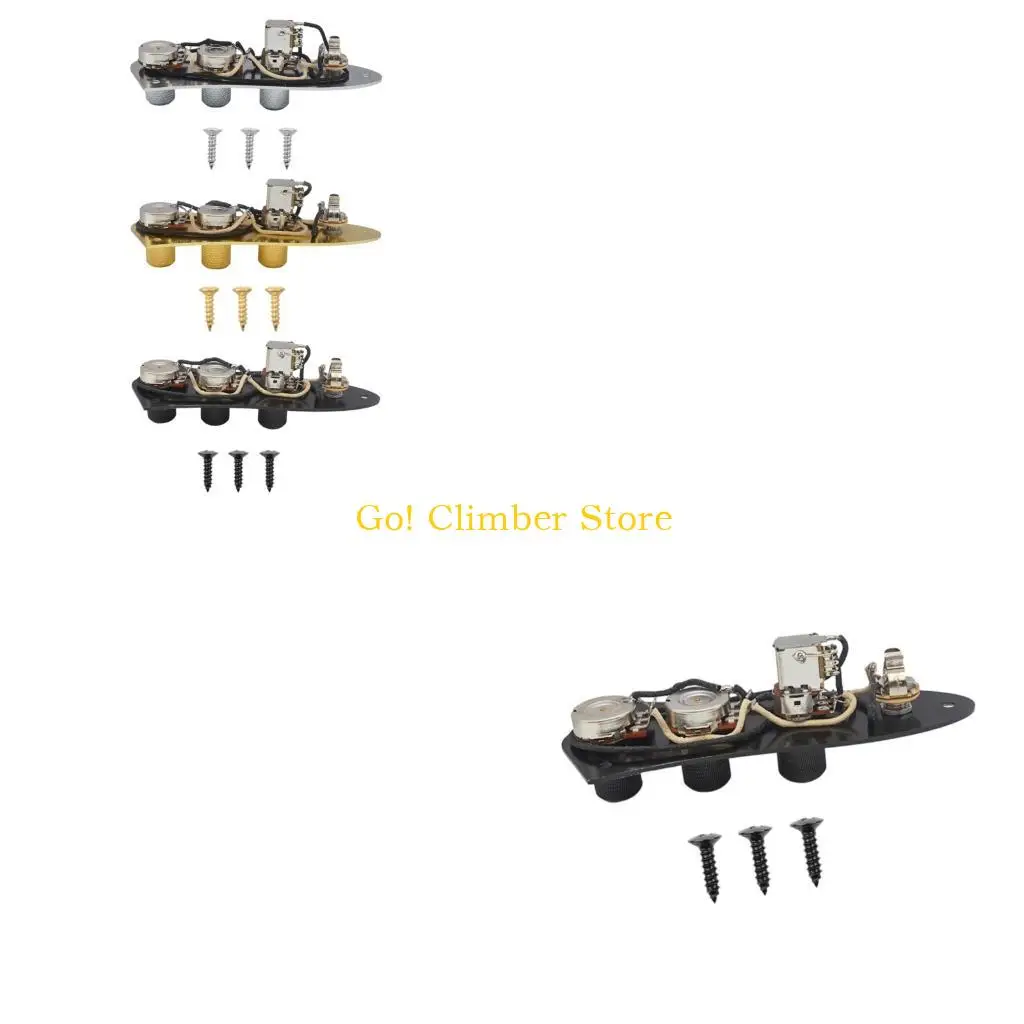 Q84C Control Plate Assembly with Output Port, Selector, and Three Knob Layout for Instrument Repair Projects Daily Use