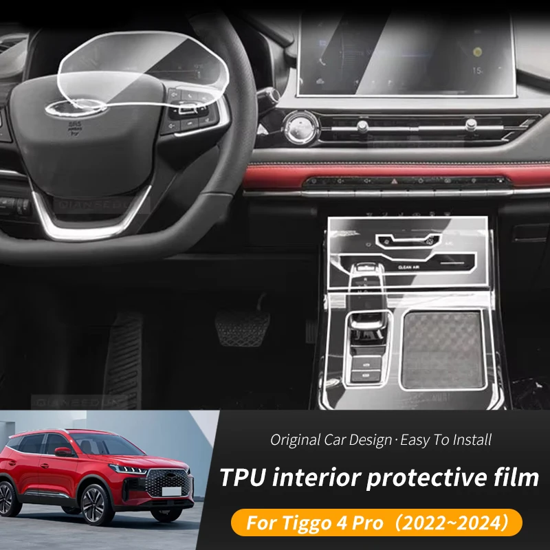 para-chery-tiggo-4-pro-2022-2024-caixa-de-velocidades-automotiva-painel-de-ar-tela-de-navegacao-gps-interior-tpu-pelicula-protetora-anti-risco