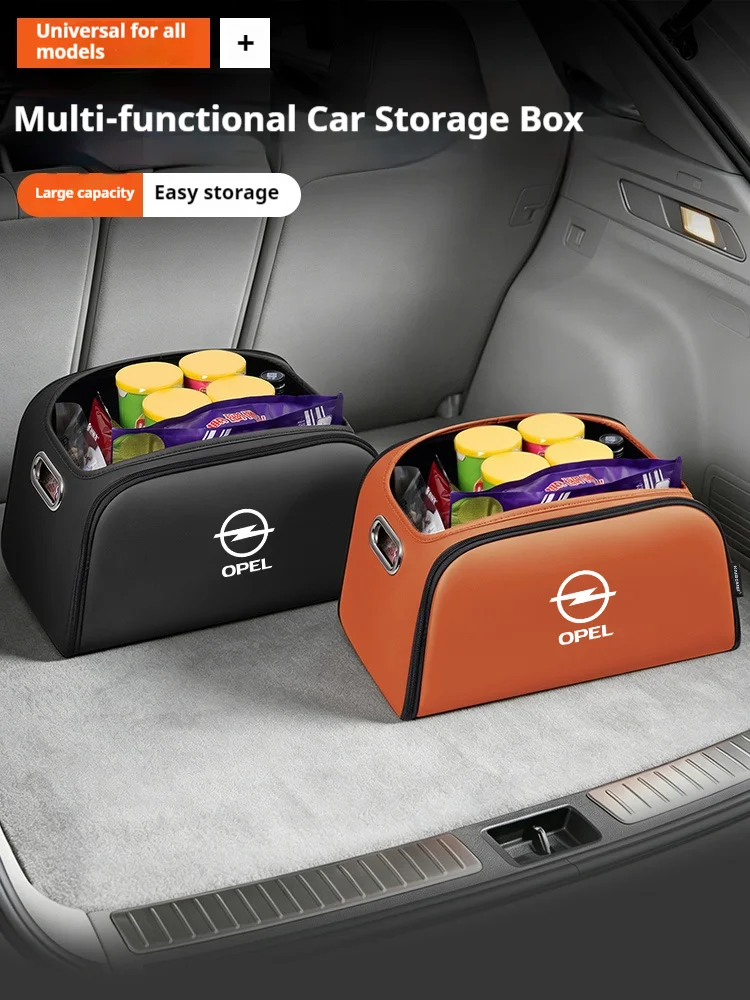 Car Trunk Organizer Box Storage Bag with Built-in Pocket For Opel Corsa Insignia Mokka Vectra Vivaro Grandland Zafira Astra