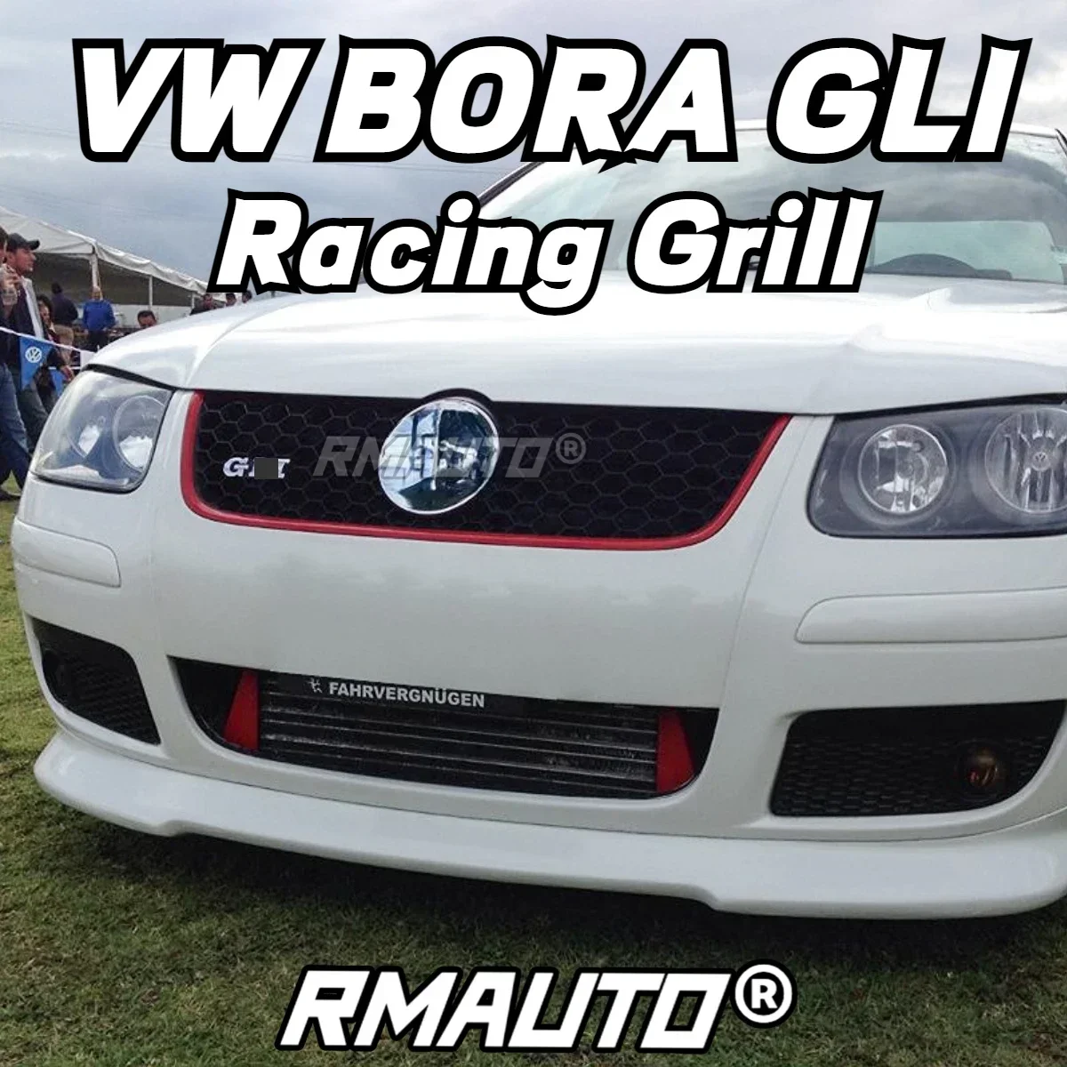 For VW BORA Grill Car Front Bumper Grill Honeycomb Racing Gril For Volkswagen VW BORA GLI 2006-2008 Car Accessories Body Kit