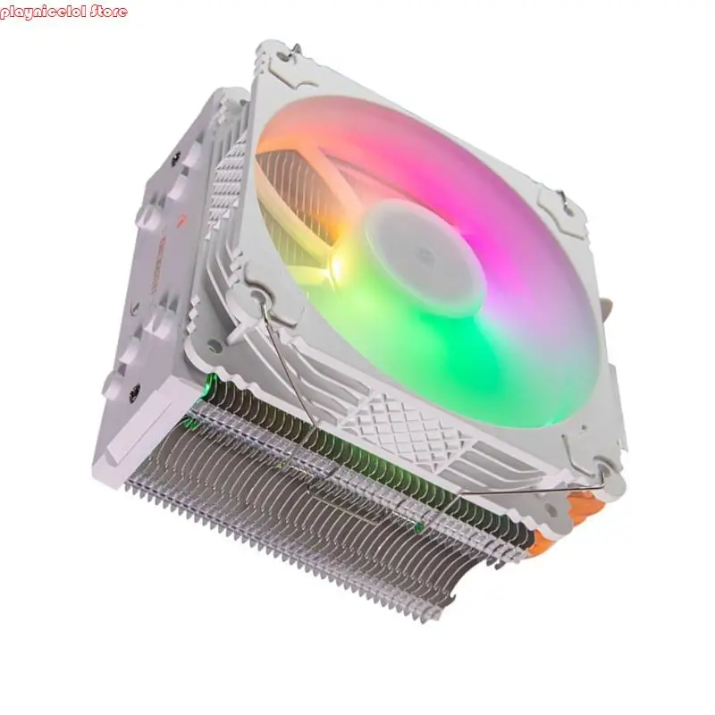 E8BA Intelligent PC Sistema resfriamento PC 4pin LED resfriamento leads metal cpu ar resfriamento ar ampla