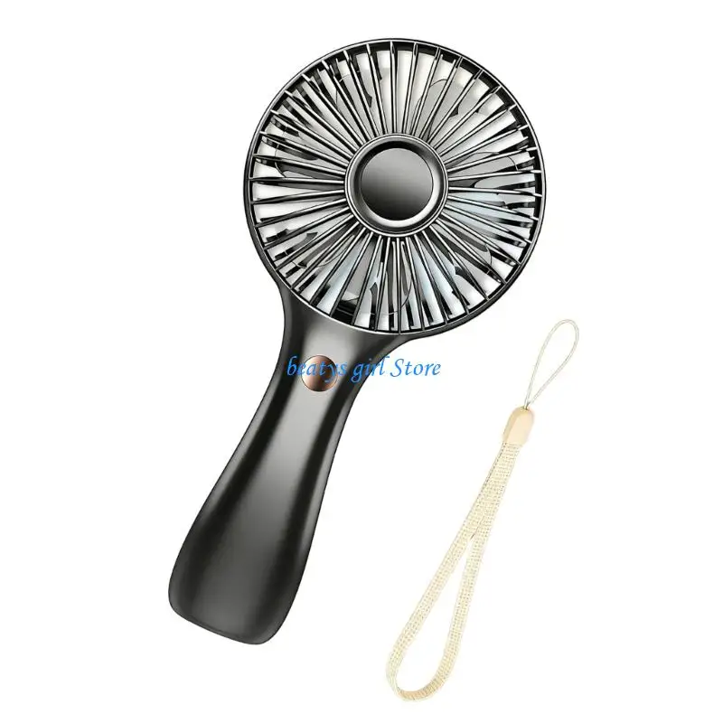 C7AB Small USB Desk Fan 6 Adjustable Cooling Level Quiet Operation For Computer Table Study Room And Bedsides