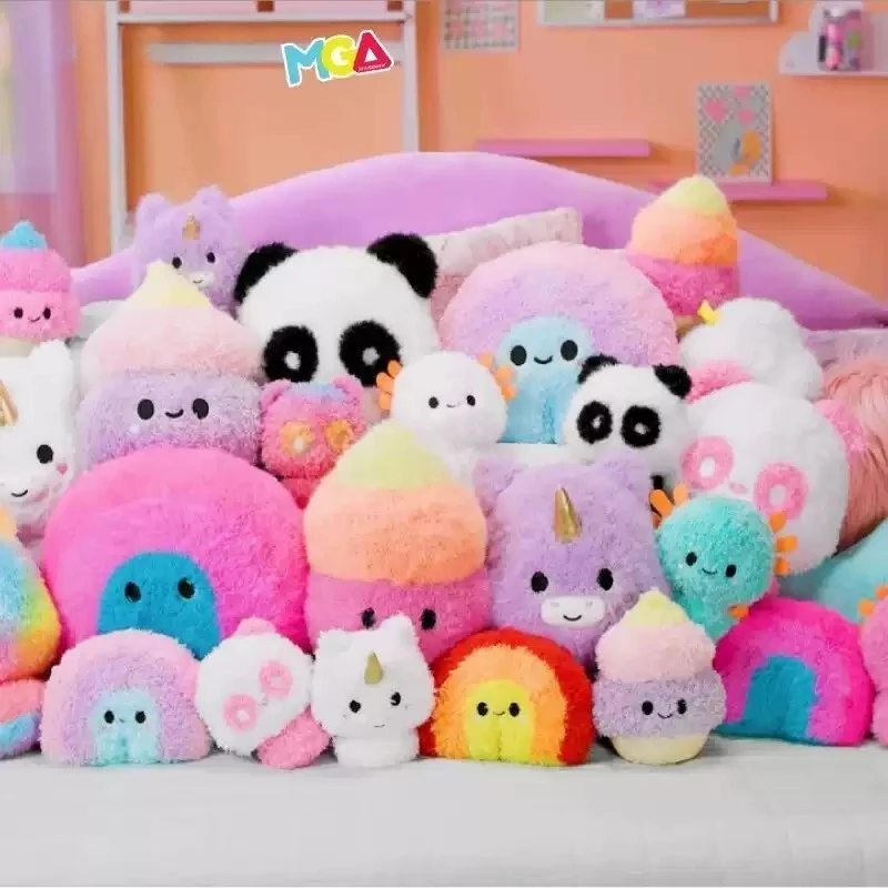 

Плюшевая игрушка MGA Fluffie: Мультяшная фигурка животного, антистресс, игрушка-антистресс для детей