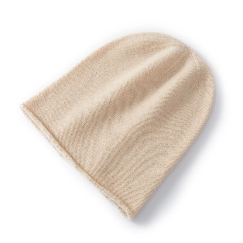 Simple Classic Pure 100% Wool Knitted Curling Heap Beanie Hat for Women and Men Male and Female High Quality for Autumn Winte, image 3