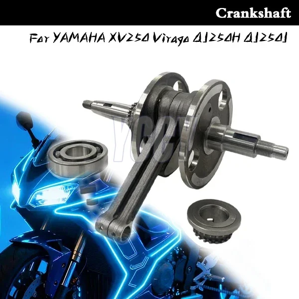 Impeccable Motorcycle Accessories Engine Crankshaft Assembly For YAMAHA XV250 Virago XV 250 QJMOTOR QJ250H QJ250J QJ250L 2V49