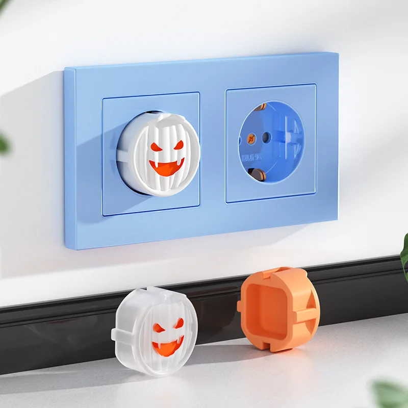 Baby Safety Electrical Security Silicone Cove Socket Protection Electric Shock Hole Children Care Outlet Cover Halloween Gift