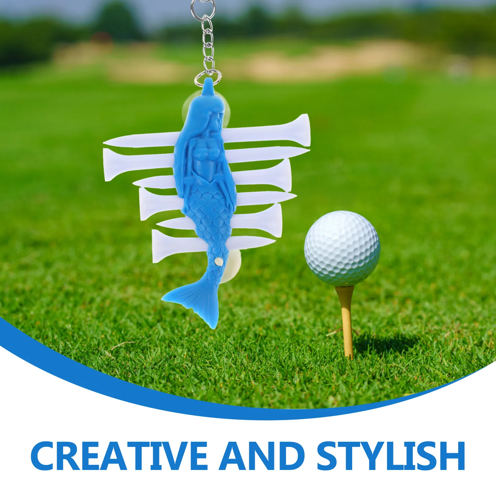 

1Set Golf Tee Carrier Durable Tpe Soft Vinyl Universal Fit Most Sizes Lightweight Creative Design Golfing Supplies