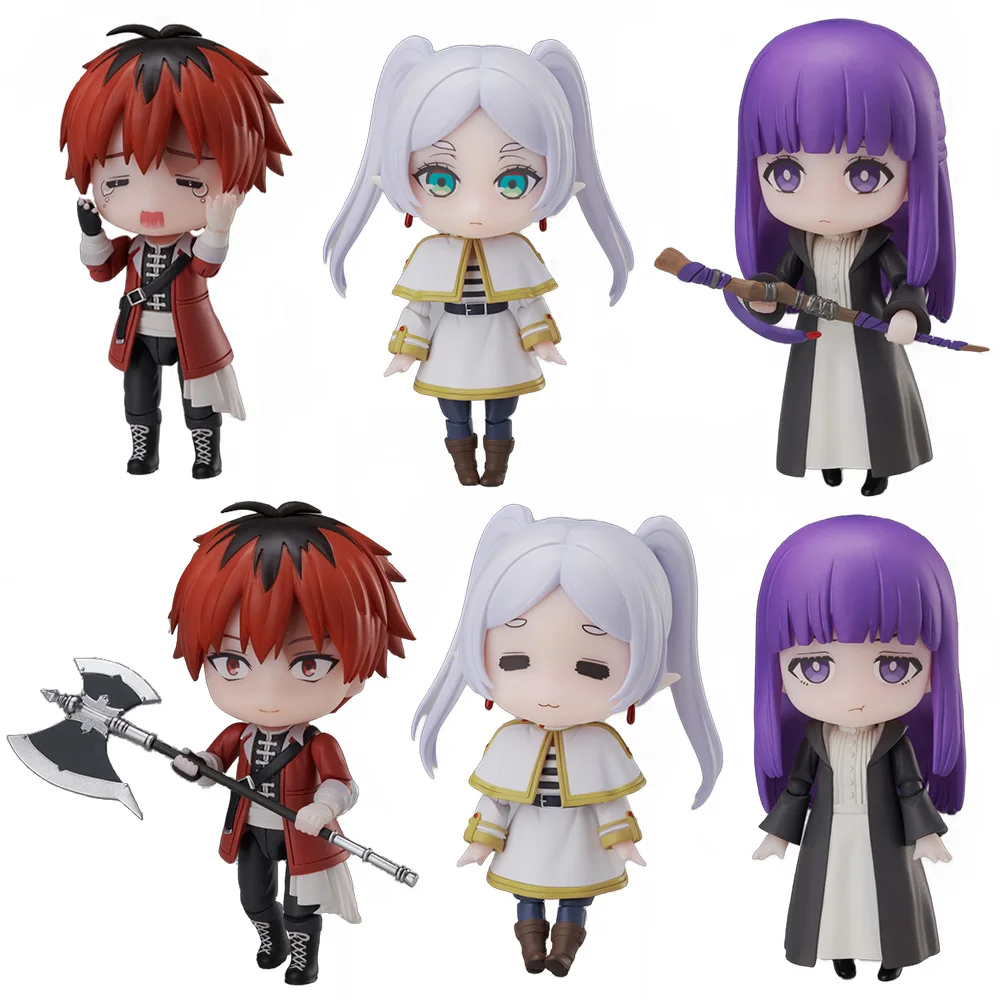 10CM 8Pcs/1Set Sousou no Frieren Figure Frieren Model Toy Stark Aciton Figure Fern Himmel Set Doll PVC Desktop Ornament