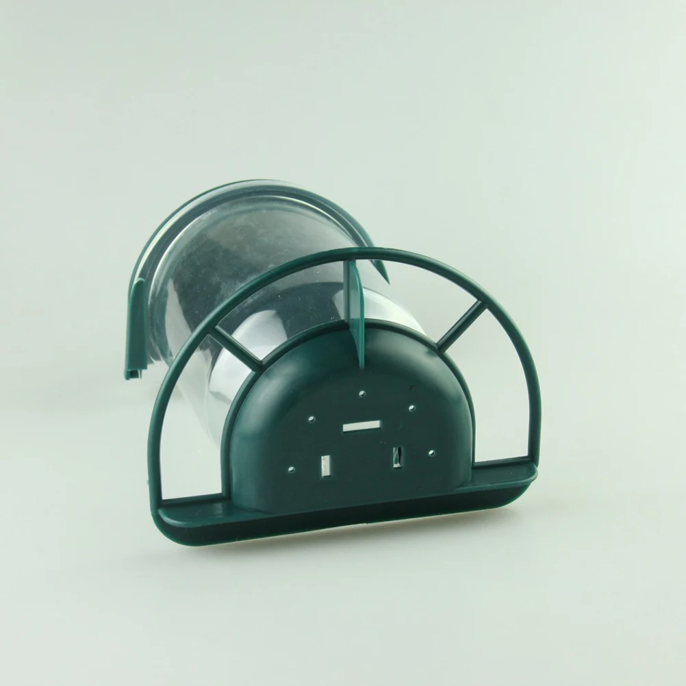 

2pcs Transparent Parrot Feeder Plastic Bowl Automatic Parrot Food Holder Hanging Parrot Feeding Bowl with Cover