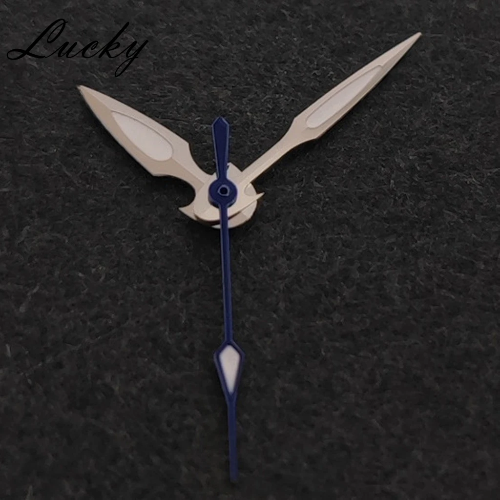 Silver Blue/Fish Design NH35 NH36 Watch Hands Green Luminous Watch Hands For NH34/NH35/NH36/4R/7S Movement Watches Accessories