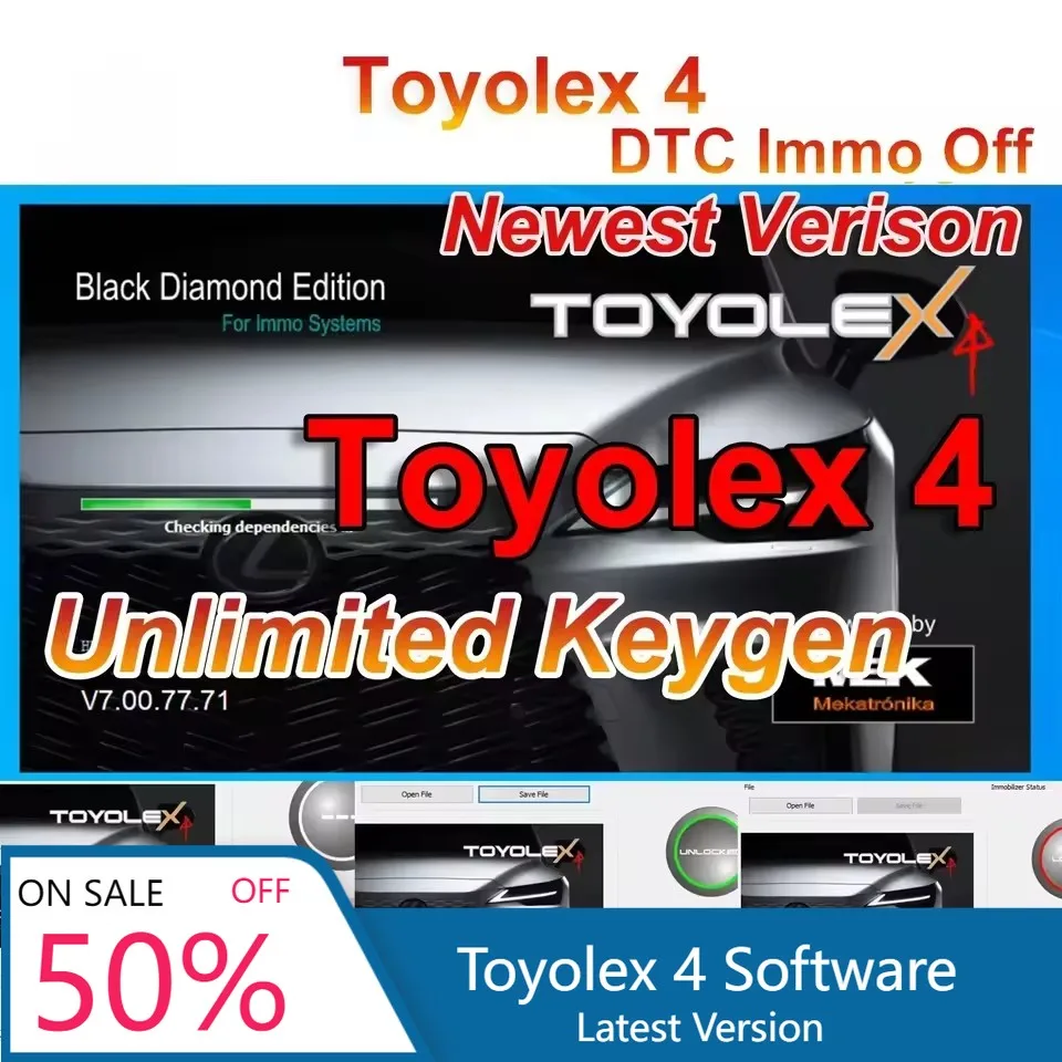 

Toyolex4 Toyolex 4 с неограниченным количеством ключей для Denso для Lexus Mascheramento, автомобильное программное обеспечение DTC, инструмент PK Toyolex4 Toyolex 3