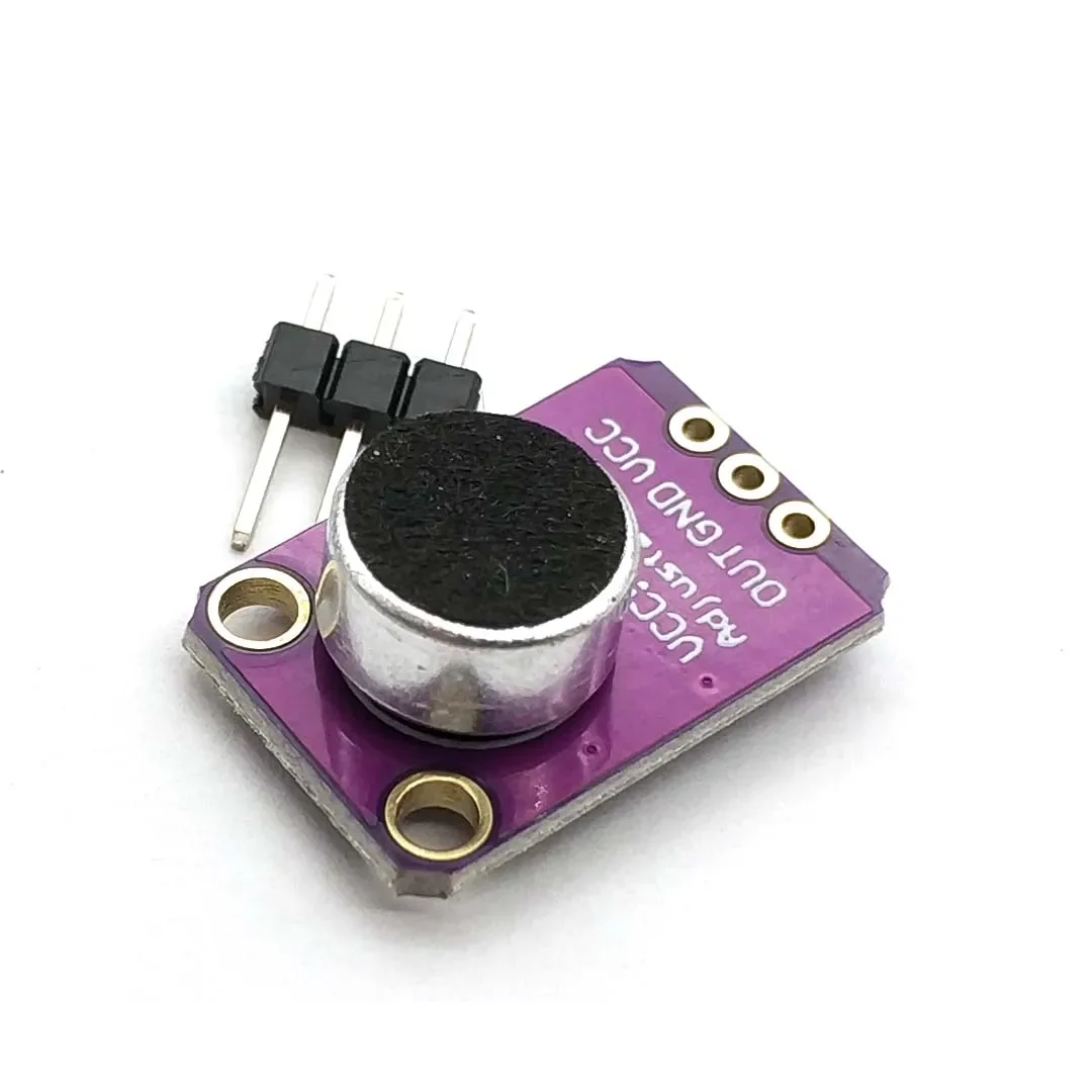 Eleettマイクアンプモジュール、arduino、max4466、GY-MAX4466用の調整可能なゲイン