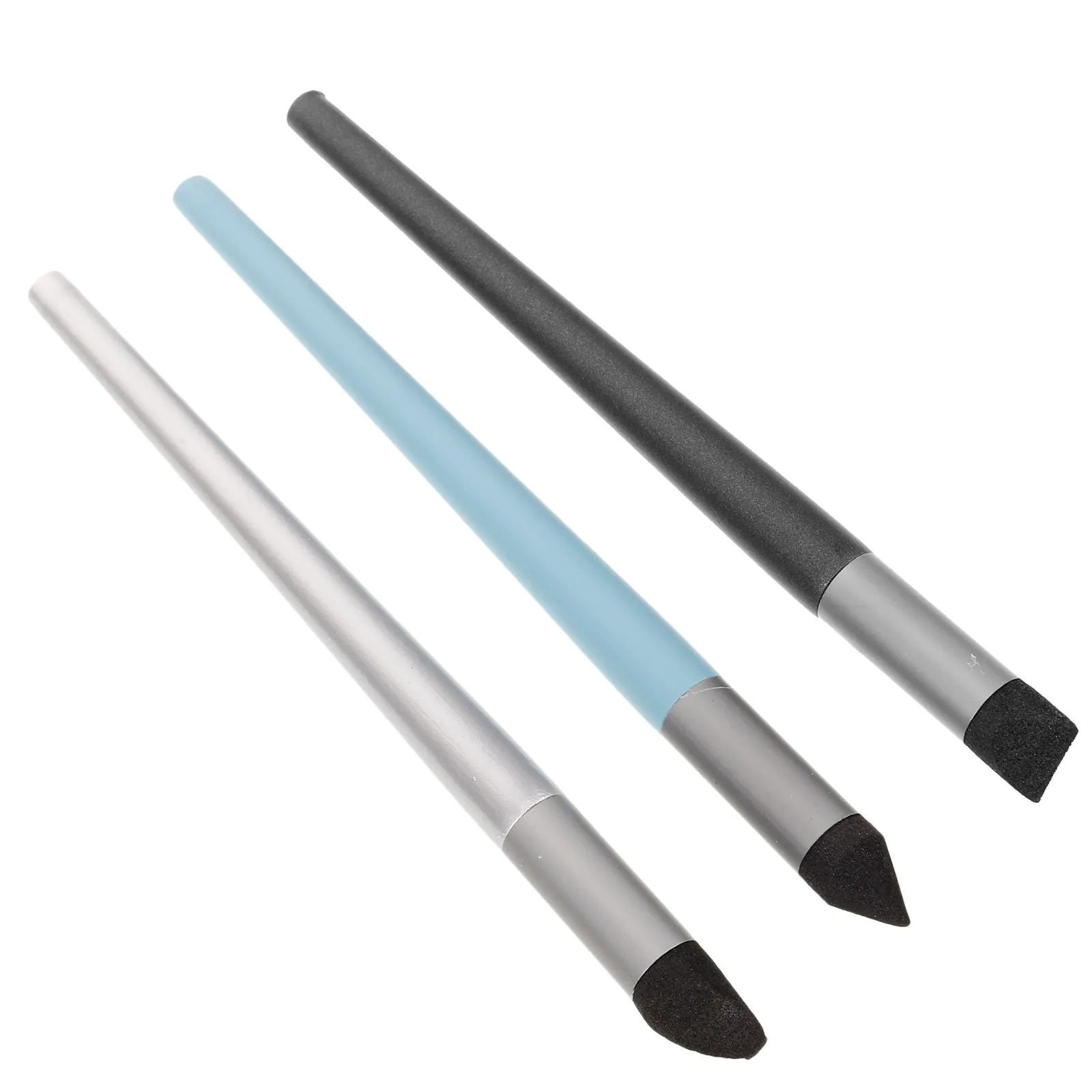 3Pcs Heavy Duty Oil Pastel Blending Brushes for Artists Portable Soft Head Painting Tool for Detailed Blending and Smudging on