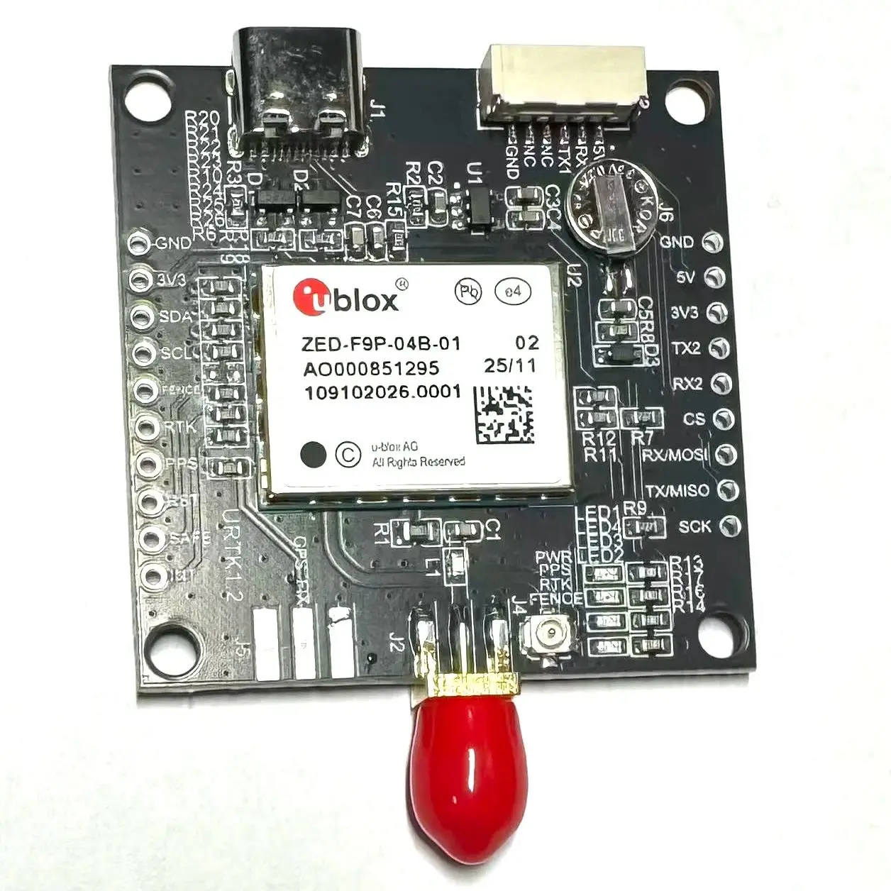 Zed-F9P-02B/04B – doskonała płyta do komunikacji szeregowej I2C i SPI, ESP32 do sterowania I2C i SPI. — 2