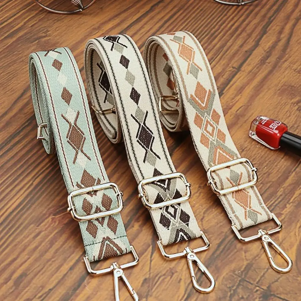 Ethnic Style Handbag Belt Women Wide Shoulder Bag Strap Bag Accessories Replacement Strap For Bags Adjustable Belt For Bags Hot