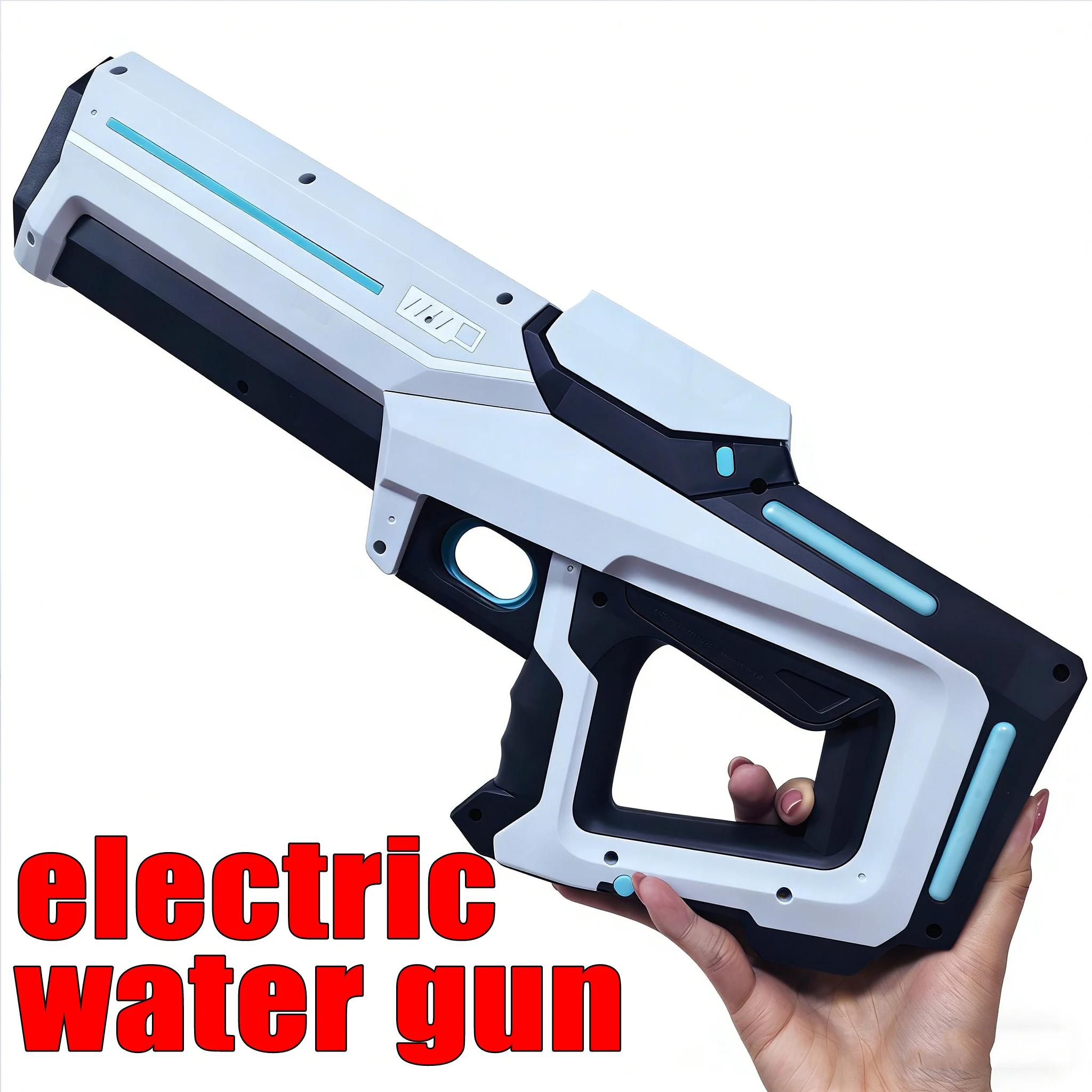 Pistolas de água elétricas para adultos, jato potente, sucção automática de água, brinquedo de praia para o verão, presente para meninos e crianças.