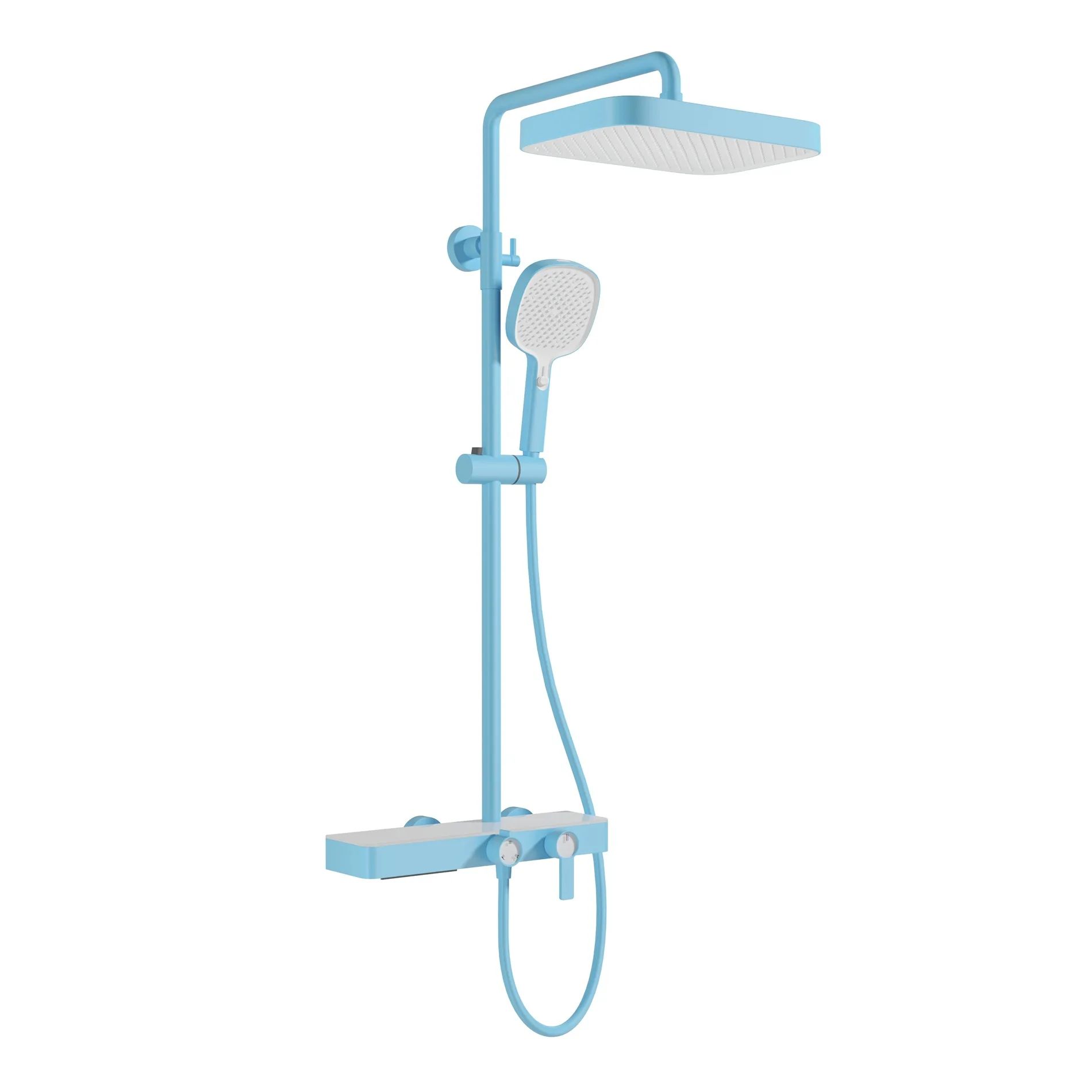 

L Color Shower Large Shelf Dopamine Shower Shower Set Household Full Shower Shower Supercharged Hot and Cold