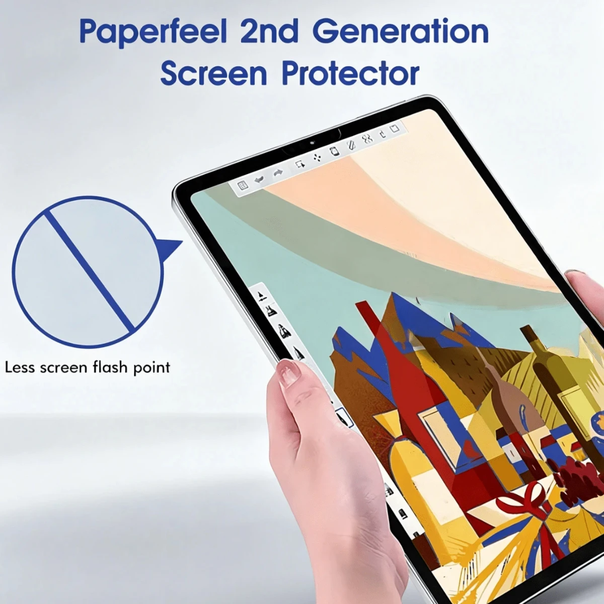 1Pcs Paper Feel Like Screen Protector For ipad Air 11 Pro 13 2024 10th 9th Generation 8 7 6 Air 5 4 Pro 11 12.9 10.5 M5 No Glass