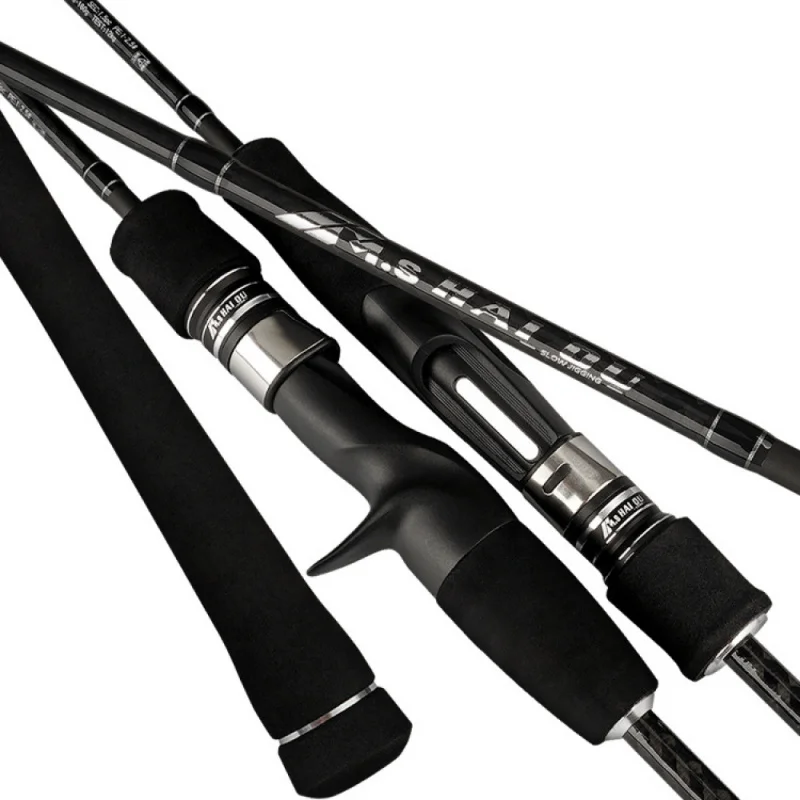 

Slow Jigging Rod ML Power Carbon Solid Tip, Fuji Guides, Saltwater Offshore Boat Rod, Deep Sea Angling Pole for Sea Game Fishing