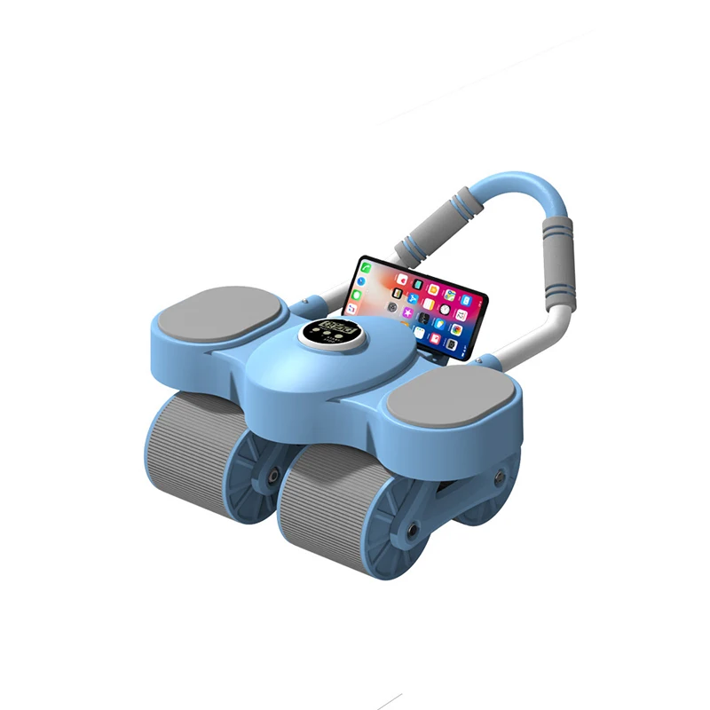 Dispositivo Di Contrazione Addominale A Rimbalzo Automatico Con Ruota Addominale A Quattro Ruote Dispositivo Di Fitness Di Supporto Piatto Con Supporto Per Gomito Aggiornato