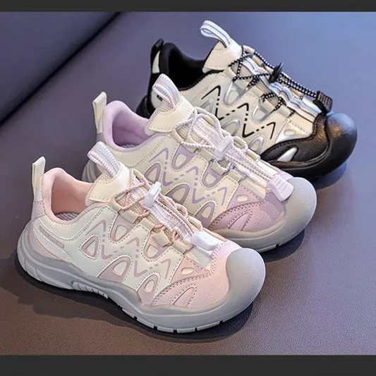 

Новые летние дышащие сандалии с мягкой подошвой, повседневная обувь для девочек и мальчиков, детская уличная походная обувь для альпинизма