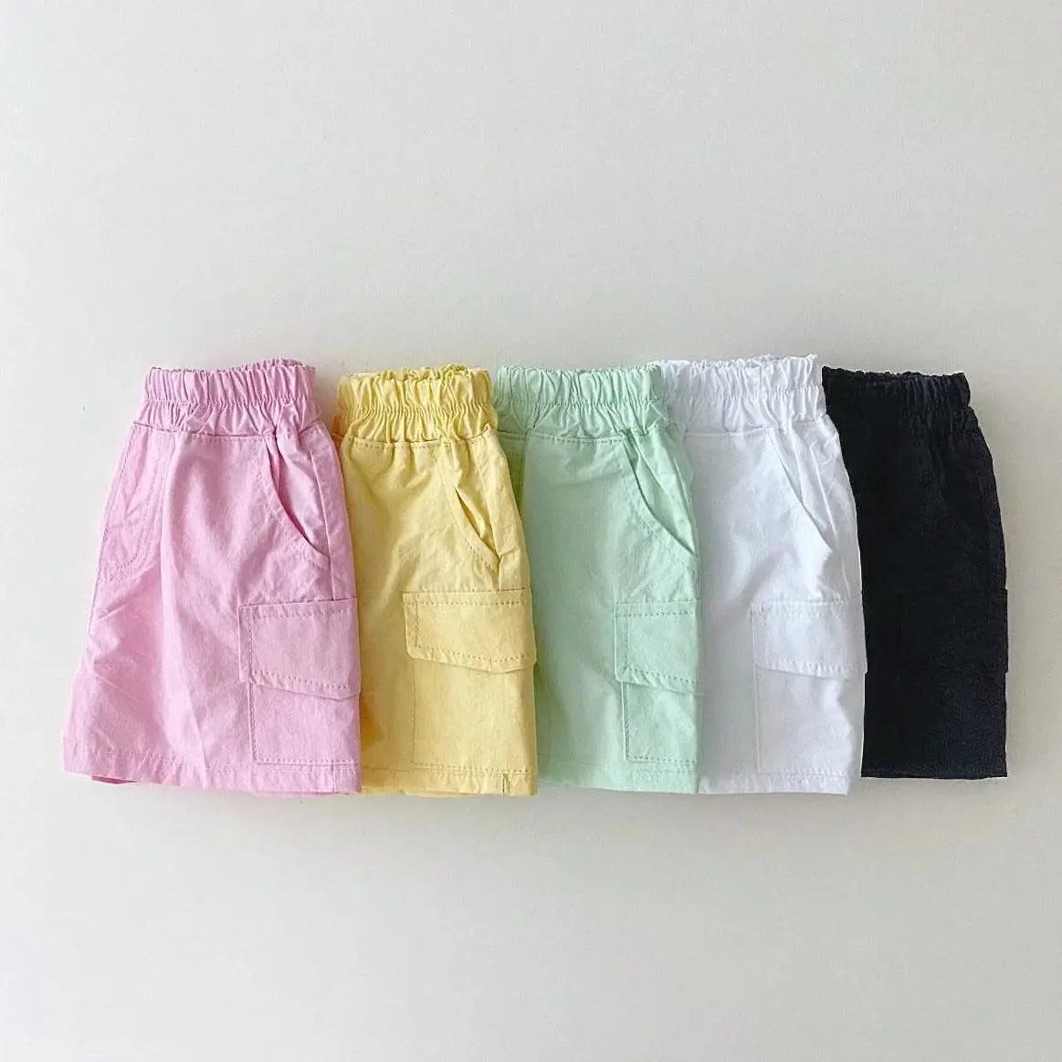 2023 Summer Children\'s Newborn New Girls\' Shorts Baby Thin Shorts Children\'s Korean Boys and Girls Macaron Style Casual Clothes