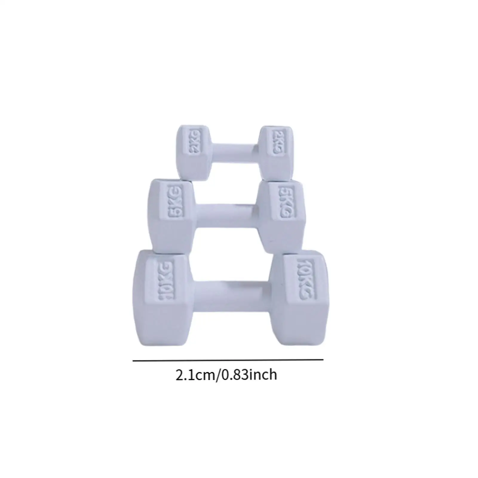 3 ชิ้นมินิกีฬา Playset กีฬาฉากตกแต่งตุ๊กตาของเล่น Mini Dumbbells สําหรับเด็กอายุ 3 4 5 6 7 8 ชายหญิงเด็ก