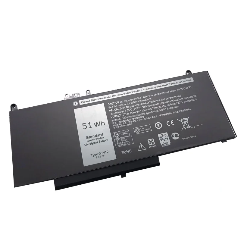 WHOLESALE  New G5M10 7.4V 51WH Laptop Battery for Dell Latitude E5250 E5450 E5550