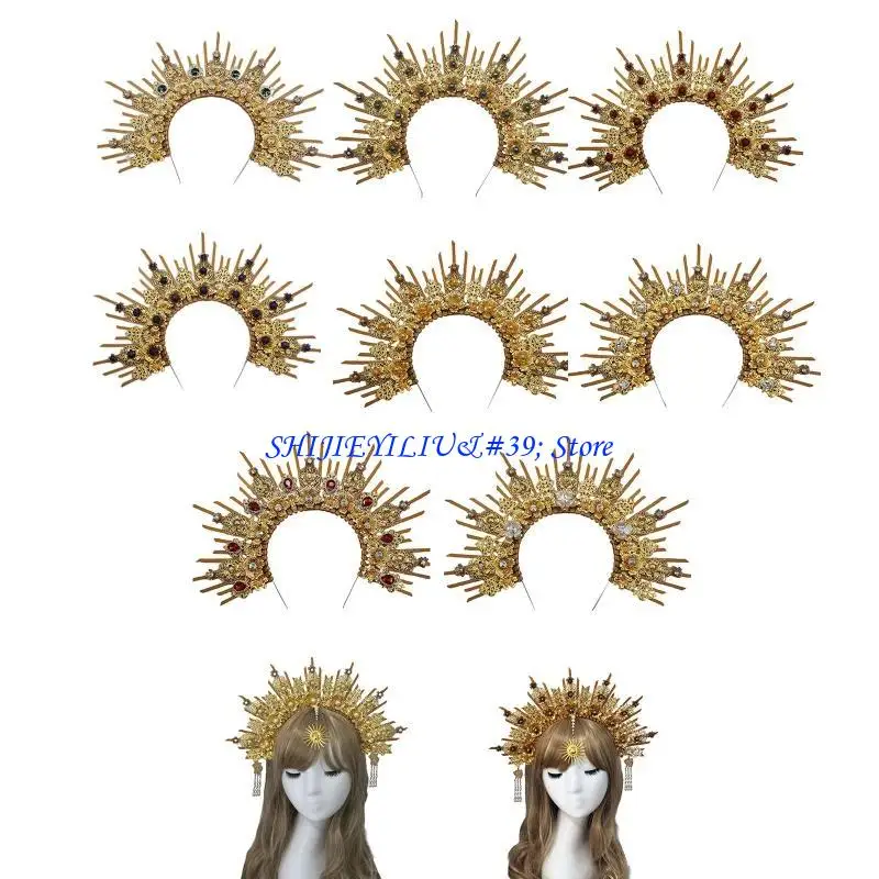 

E21F Funny Cosplay Angel Headband Festival Hairband Halloween Hair Decor