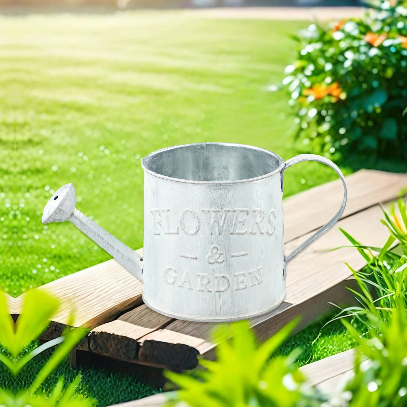 Craft Design Retro Craft Water Injection Watering Can Flower Pots Garden Decor Note Convenient Water Injection