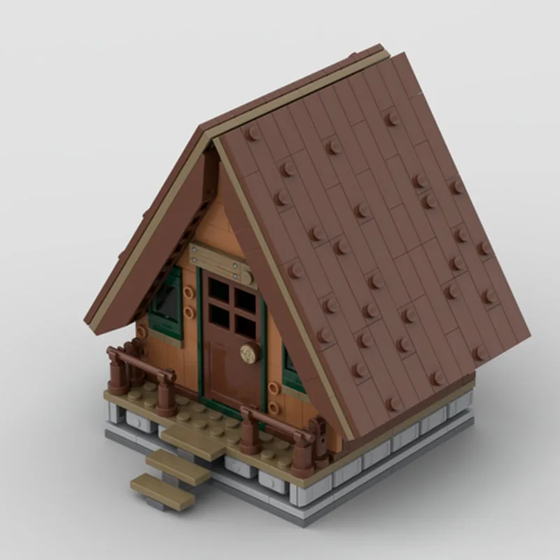 MOC-199315 Klocki konstrukcyjne Mini Domek na zewnątrz architektura kreatywna zabawka do składania DIY prezent urodzinowy dla chłopca lub dzieci ozdoby świąteczne