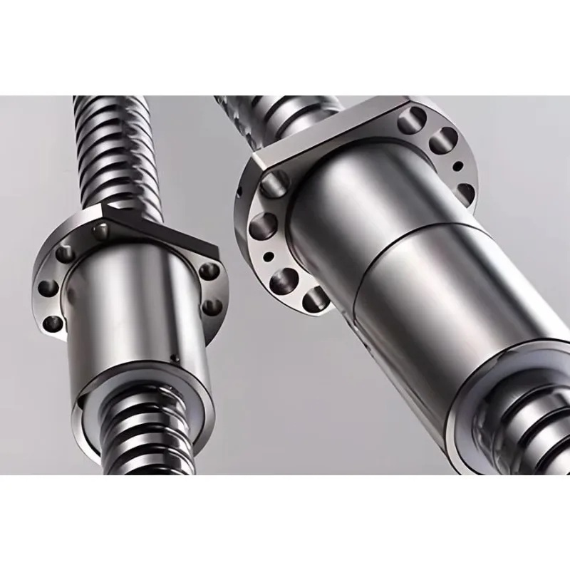 Precision steel ball screw 2000mm compact, with bearing housing, suitable for numerical control machinery, customizable length