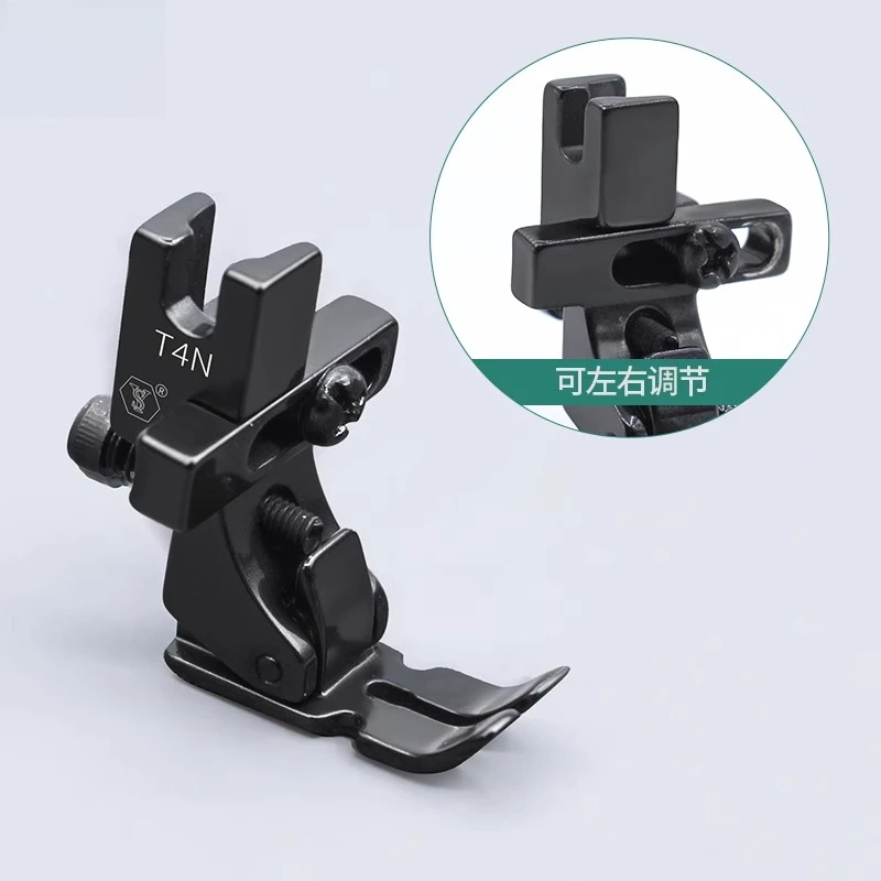 New black titanium steel T4N multi-purpose computer flat car presser foot left and right unilateral discount, wrinkle and zipper
