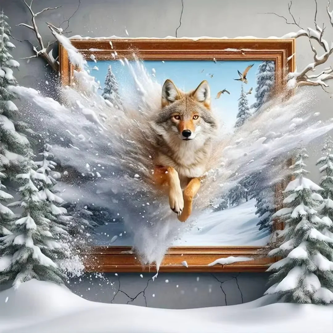 

Wolf Animal Landscape Jigsaw Puzzles for Challenging Family Activity Games Party Birthday Gift High Quality Perfect Home Decor