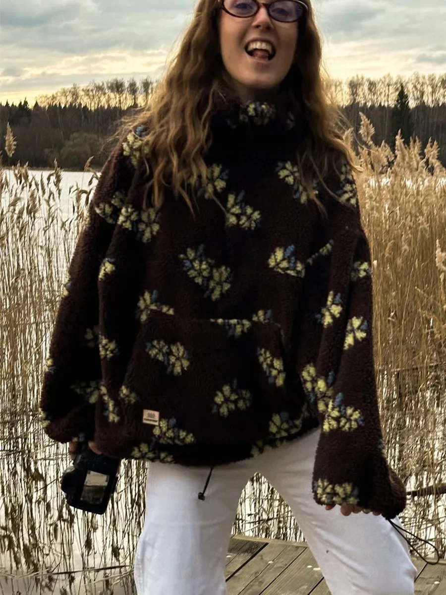 Herbst Winter Damen Sherpa Flo – Sherpa Hoodie Fleece Bewertung und Preis