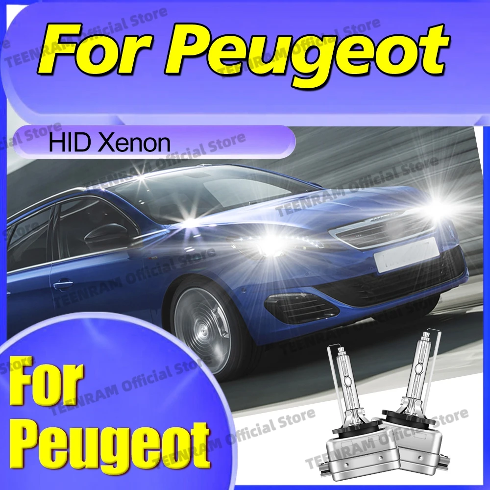 

2x For Peugeot 307 308 407 408 508 807 3008 5008 RCZ HID D1S D1 Bulbs 6000K 8000K 10000K Fast Bright HID Xenon Headlights 12V DC