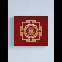 Shri Yantra Sacred Geometry Canvas Print  Cosmic Energy Conductor Wall Art for Home Decor Spiritual Poster Meditation Room Boho