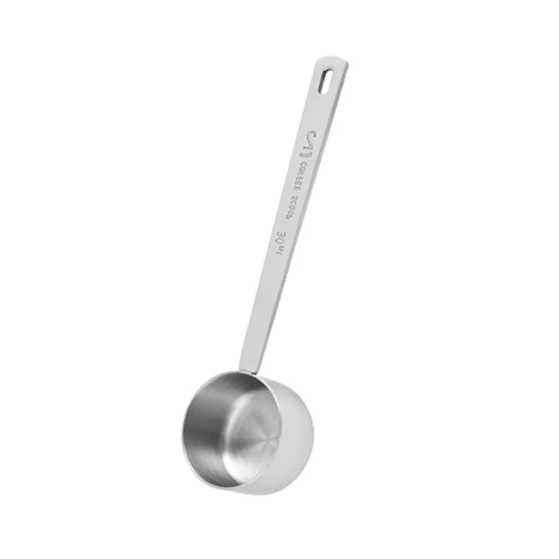 15ml/30ml Long Handle Measuring Scoops Coffee Spoon Food Grade Stainless Steel Tablespoon for Coffee, Tea, Sugar, Flour A0KF