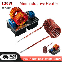 120W Mini ZVS Induction Heating Board DC 5-12.0V Input Voltage Inductive Heater High Frequency Large Power Flyback Driver Heater