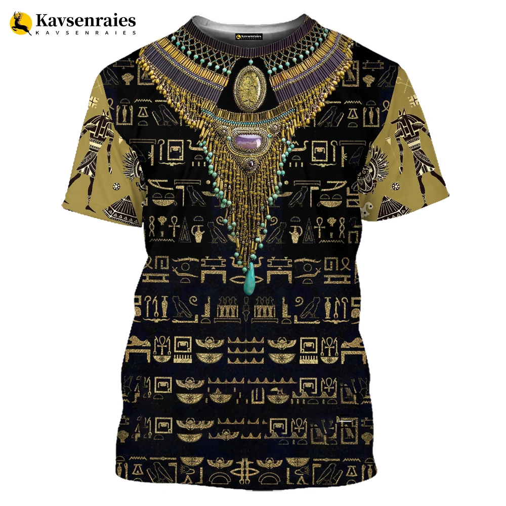 Ancient Egyptian Horus 3D Print T-shirt God Eye of Egypt Pharaoh Anubis Graphics T Shirt Men Women Casual Streetwear Tops