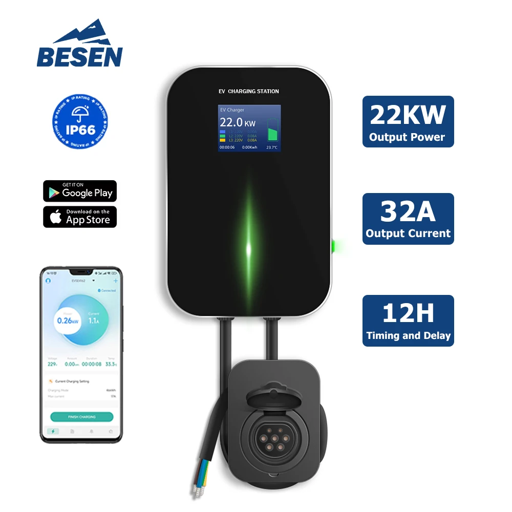 

Home Electric Car Charging Station 22kW 32A Wallbox with Type a Leakage Protection New Condition Interface Standard
