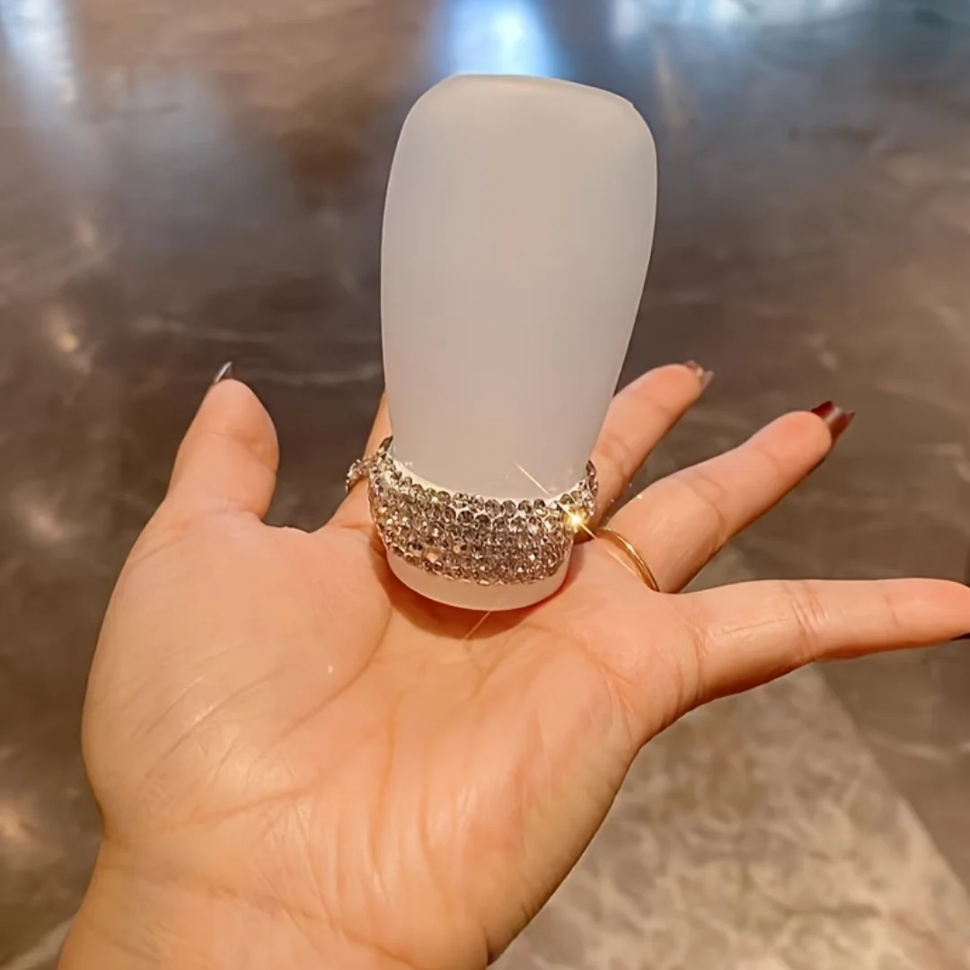 ขวดจ่ายโลชั่นแบบพกพาคุณภาพสูง ชุดเพชรเทียม สำหรับเดินทาง ขวดจ่ายแชมพู ครีมนวดผม และครีมอาบน้ำ ขนาดเล็ก