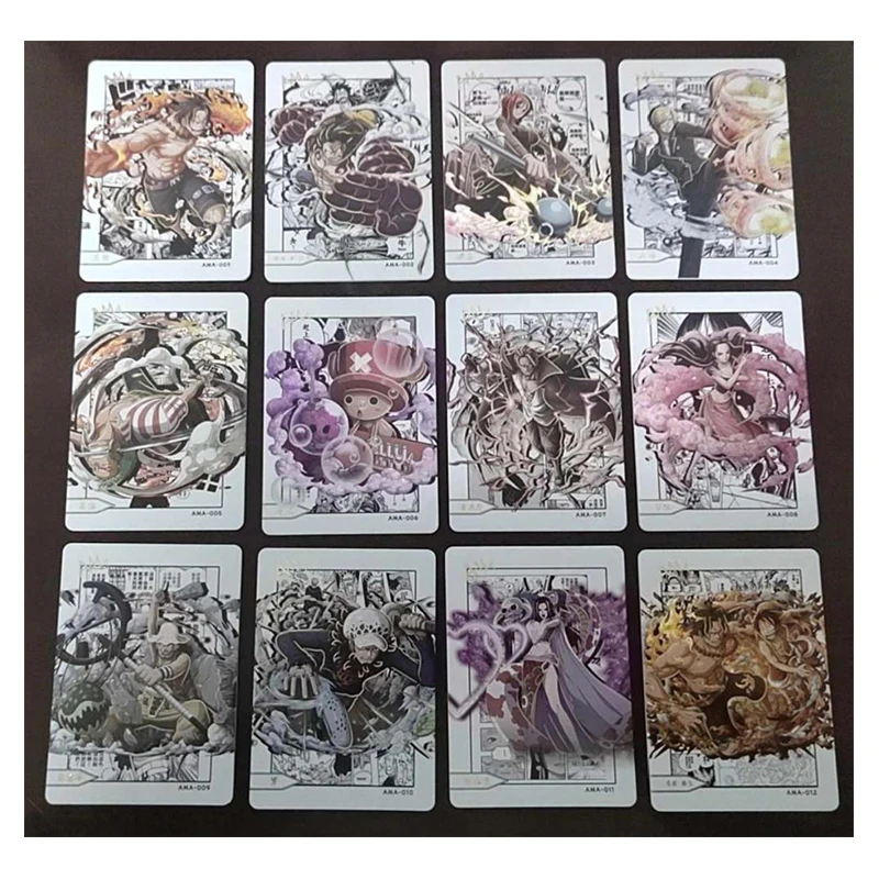 Cartas de Anime One Piece SSR UR DP SHR, Conjunto de Cartas de Coleção Zoro Luffy Nami Robin, Presentes de Natal e Aniversário, Brinquedos Infantis