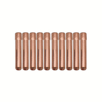 10PCS TIG Welding Collet Electrodes Kit For WP9/20/25 Brass Φ2.4mm Φ3.2mm 13N Collet Body High Quality Welding Gas Lens