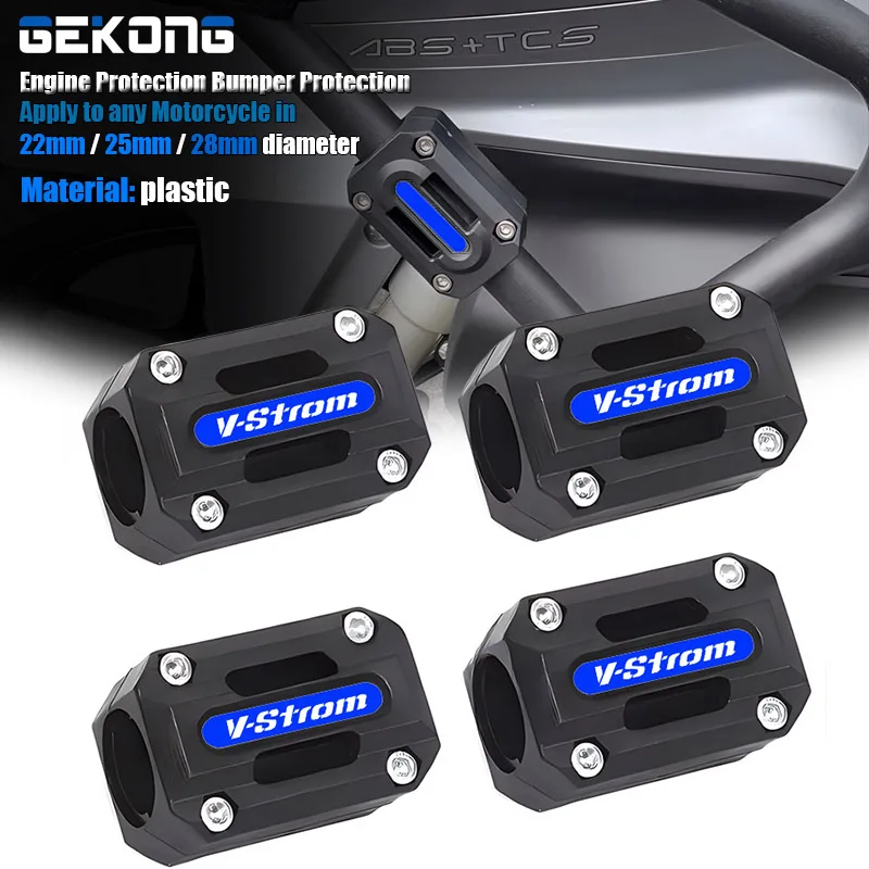 

Fit For Vstrom 650 1000 v-strom 1050 xt DL650 DL1000 dl250 vstrom650 Crash Bars Engine Bumper Protective Block 22MM 25MM 28MM