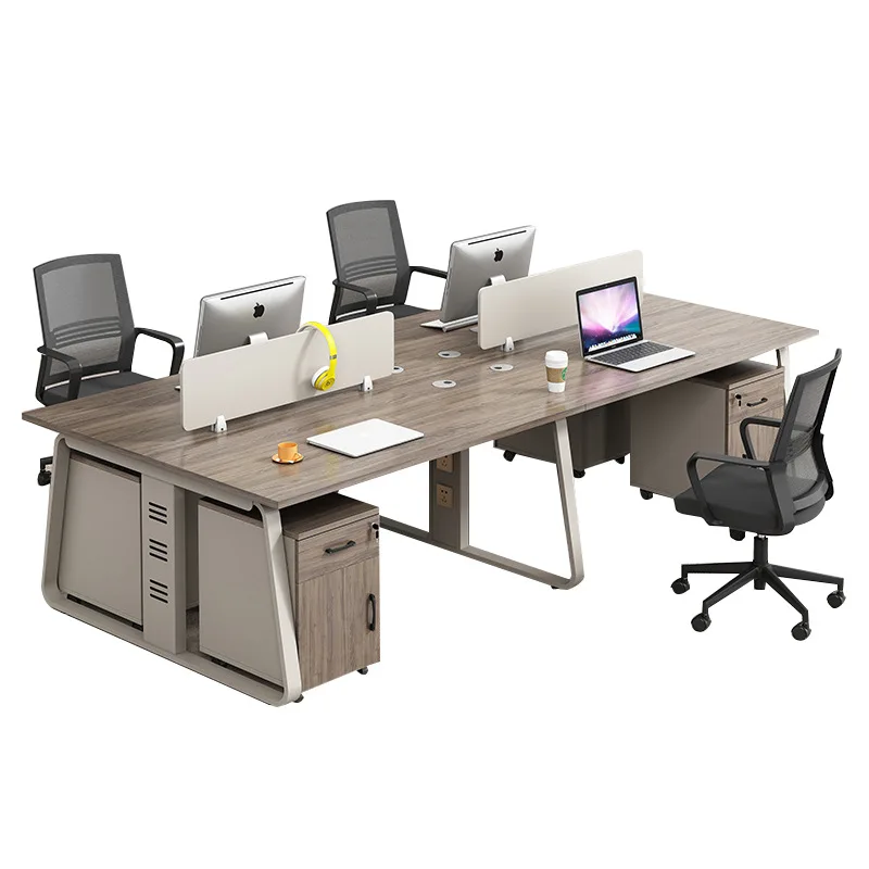 

Office screen staff table and chair combination